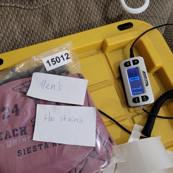 VTG Bikinis & Martinis Shirt Mens Large Pink Solid Crew Neck Logo Casual Tee USA - Picture 12 of 12